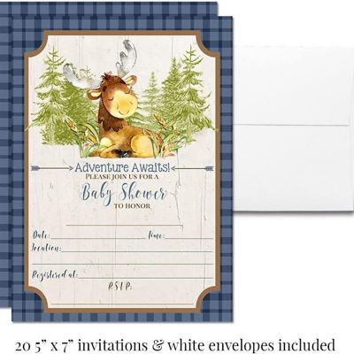 AmandaCreation Blue Adventure Awaits Moose Party Bundle 381pc. Image 3