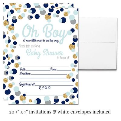 AmandaCreation Blue and Gold Party Bundle 381pc. Image 3