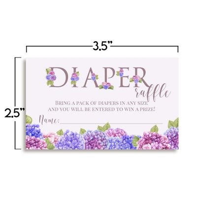 AmandaCreation Blue &amp; Purple Hydrangea Diaper Raffle 20pcs. Image 2