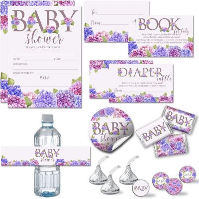 AmandaCreation Blue & Purple Hydrangea Party Bundle 381pc. Image 1