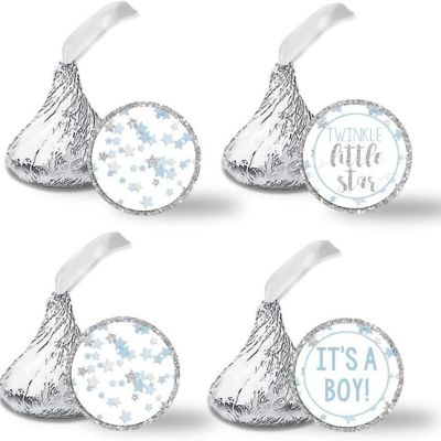 AmandaCreation Blue & Silver Twinkle Little Star Kiss Stickers 324pcs. Image 2