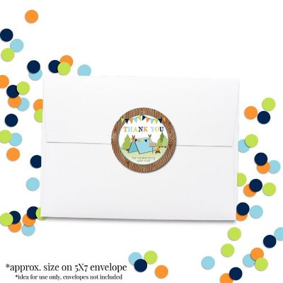 AmandaCreation Blue Camping Envelope Seals 40pc. Image 3