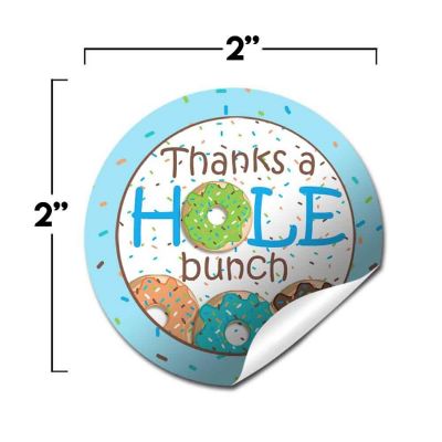 AmandaCreation Blue Donut Grow Up Envelope Seals 40pc. Image 1