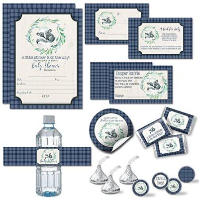 AmandaCreation Blue Little Stinker Skunk Party Bundle 381pc. Image 1
