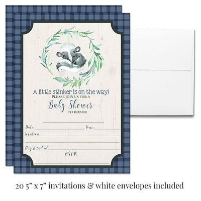 AmandaCreation Blue Little Stinker Skunk Party Bundle 381pc. Image 3
