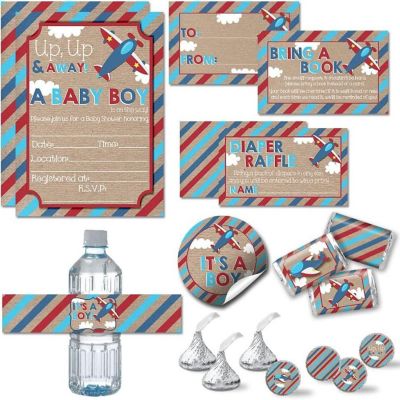 AmandaCreation Blue Up &amp; Away Party Bundle 381pc. Image 1