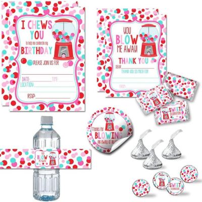 AmandaCreation Bubble Gum Valentine Party Bundle 381pc. Image 1
