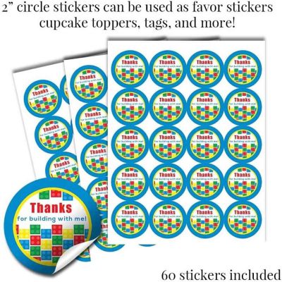 AmandaCreation Building Blocks and Bricks Sticker Bundle 429pc. Image 3