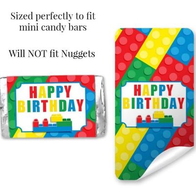 AmandaCreation Building Blocks Mini Candybar Wrappers 45pcs Image 2