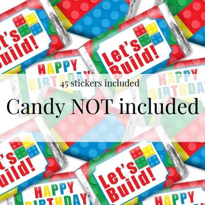 AmandaCreation Building Blocks Mini Candybar Wrappers 45pcs Image 3