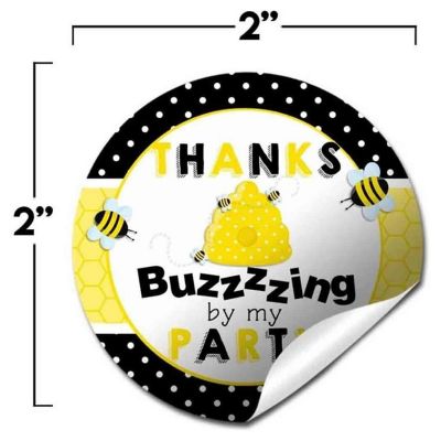 AmandaCreation Bumble Bee Envelope Seals 40pc. Image 1