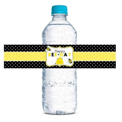 AmandaCreation Bumble Bee Water Bottle Wrappers 20pcs. Image 1