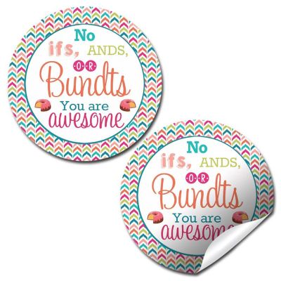 AmandaCreation Bundt Cake Appreciation Envelope Seals 40pc. Image 1