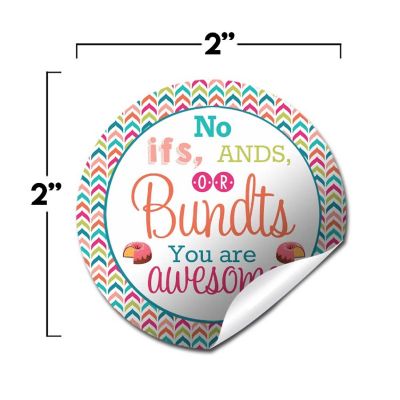AmandaCreation Bundt Cake Appreciation Envelope Seals 40pc. Image 1