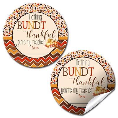 AmandaCreation Bundt Pumpkin Appreciation Envelope Seals 40pc. Image 1