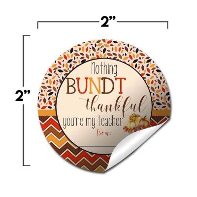 AmandaCreation Bundt Pumpkin Appreciation Envelope Seals 40pc. Image 1