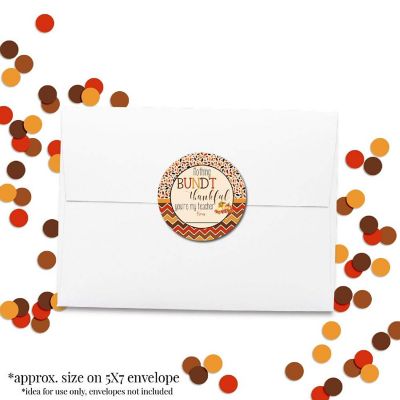 AmandaCreation Bundt Pumpkin Appreciation Envelope Seals 40pc. Image 3
