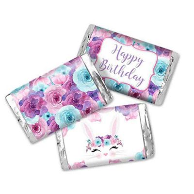 AmandaCreation Bunny Face Mini Candybar Wrappers 45pcs Image 1