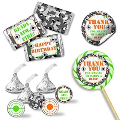AmandaCreation Camouflage Laser Tag Sticker Bundle 429pc. Image 1