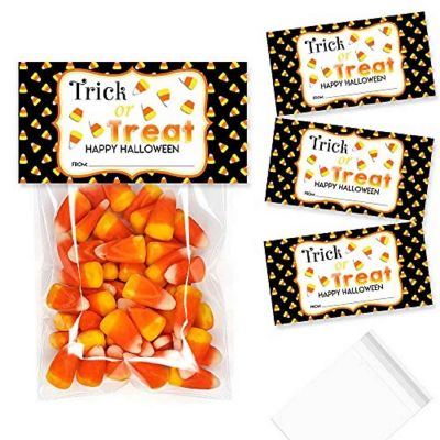 AmandaCreation Candy Corn Bag Toppers 40pc. Image 1