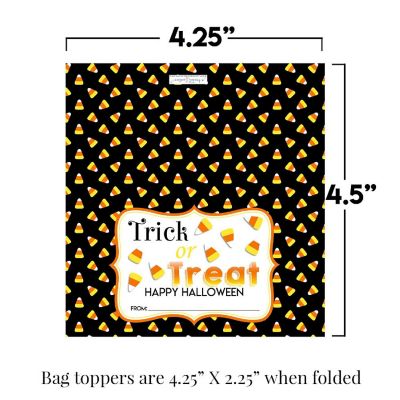 AmandaCreation Candy Corn Bag Toppers 40pc. Image 2
