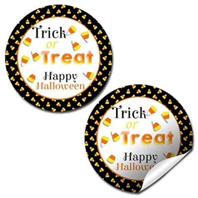 AmandaCreation Candy Corn Halloween Envelope Seals 40pc. Image 1