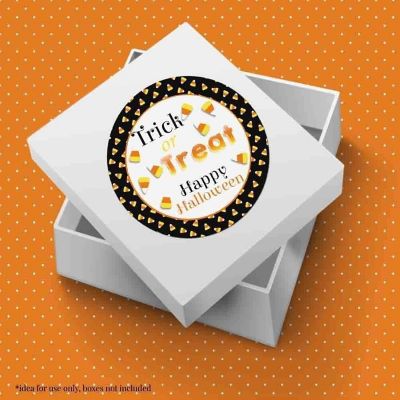 AmandaCreation Candy Corn Halloween Envelope Seals 40pc. Image 2