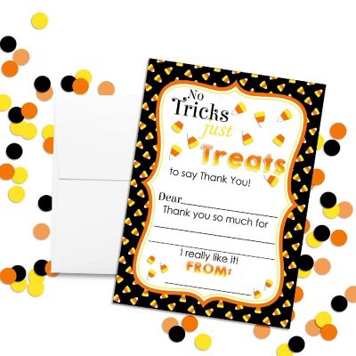 AmandaCreation Candy Corn Thank You Cards 20pc. Image 1