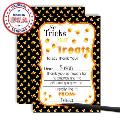 AmandaCreation Candy Corn Thank You Cards 20pc. Image 2