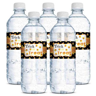 AmandaCreation Candy Corn Water Bottle Labels 20pc. Image 2