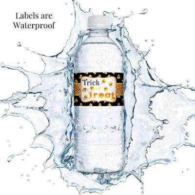 AmandaCreation Candy Corn Water Bottle Labels 20pc. Image 3