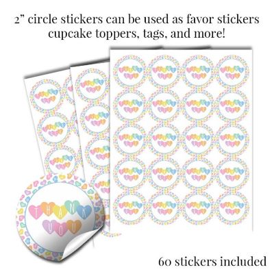 AmandaCreation Candy Heart Sticker Bundle 429pc. Image 1