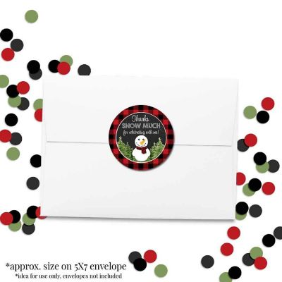 AmandaCreation Chalkboard Snowman Envelope Seals 40pc. Image 3