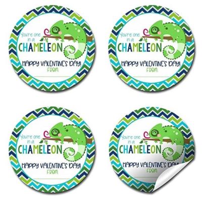 AmandaCreation Chameleon Valentine Envelope Seals 40pc. Image 3