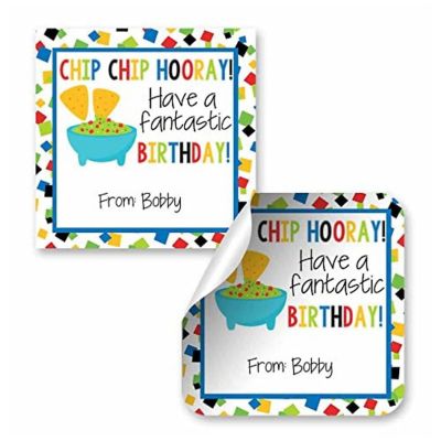 AmandaCreation Chip Chip Hooray Gift Tag 24pc. Image 1