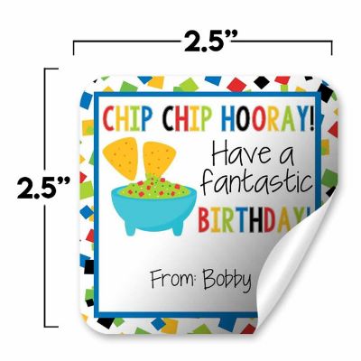 AmandaCreation Chip Chip Hooray Gift Tag 24pc. Image 1