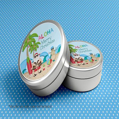 AmandaCreation Christmas Beach Bash Envelope Seals 40pc. Image 2