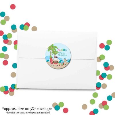 AmandaCreation Christmas Beach Bash Envelope Seals 40pc. Image 3