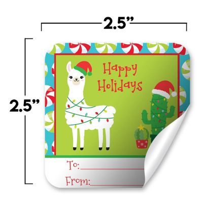 AmandaCreation Christmas Llama Gift Tag 40pc. Image 1