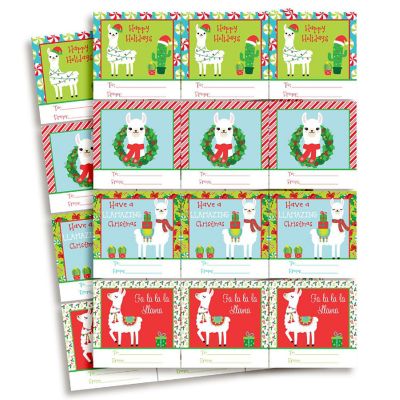AmandaCreation Christmas Llama Gift Tag 40pc. Image 3