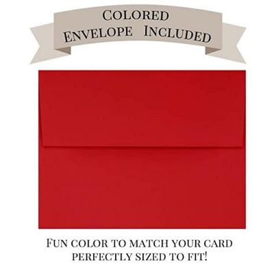 AmandaCreation Christmas Stocking Greeting Card 2pc. Image 3