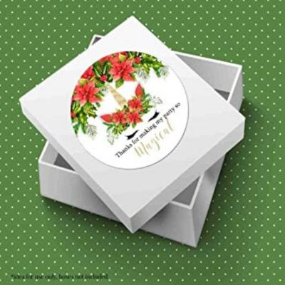 AmandaCreation Christmas Unicorn Envelope Seals 40pc. Image 2