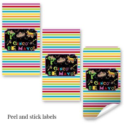 AmandaCreation Cinco De Mayo Mini Candybar Wrappers 45pc. Image 1