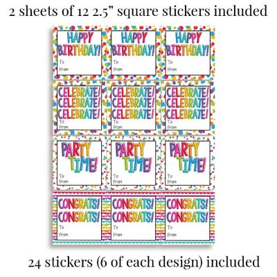 AmandaCreation Colorful Celebration Envelope Seals 40pcs. Image 1
