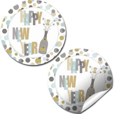 AmandaCreation Confetti and Champagne Envelope Seals 40pc. Image 1