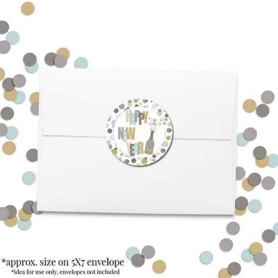 AmandaCreation Confetti and Champagne Envelope Seals 40pc. Image 2