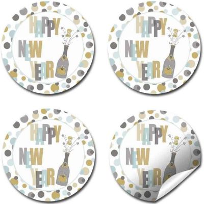 AmandaCreation Confetti and Champagne Envelope Seals 40pc. Image 3