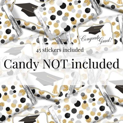 AmandaCreation Confetti Graduation Mini Candybar Wrappers 45pc. Image 3