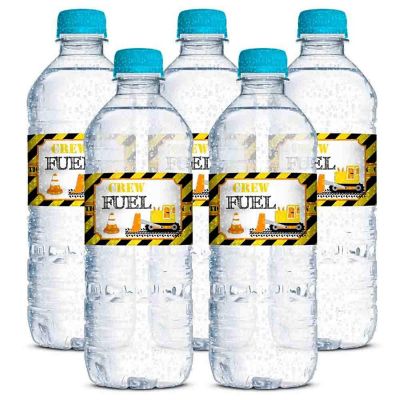 AmandaCreation Construction Site Water Bottle Wrappers 20pcs. Image 2