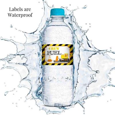 AmandaCreation Construction Site Water Bottle Wrappers 20pcs. Image 3
